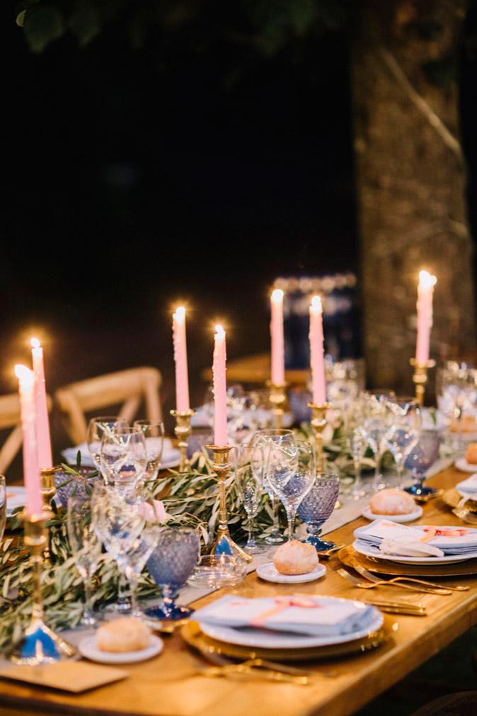 Decoración mesa de boda