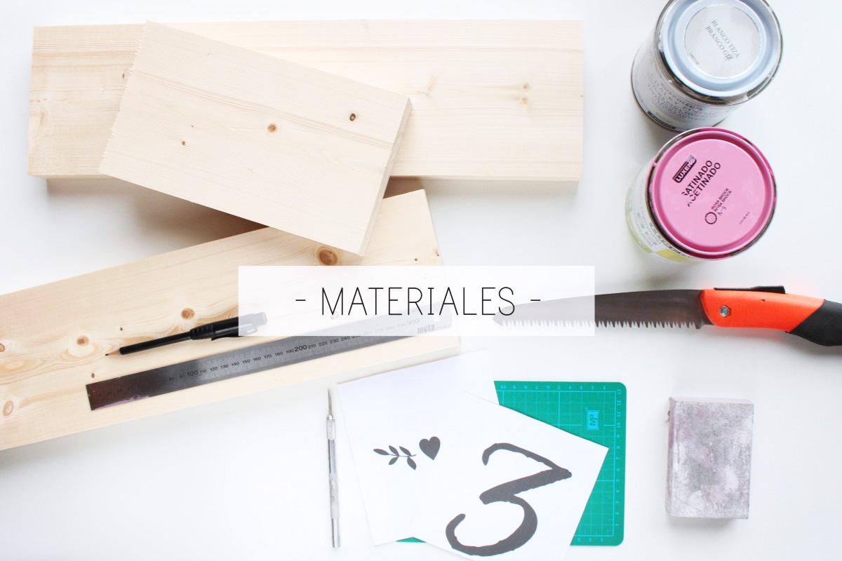 DIY NUMERACIÓN MESAS, numeros mesa handmade