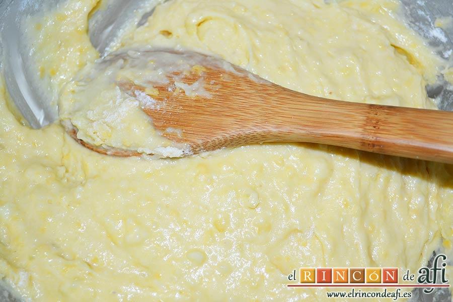 Pastelillo de Elvira, mezclar bien