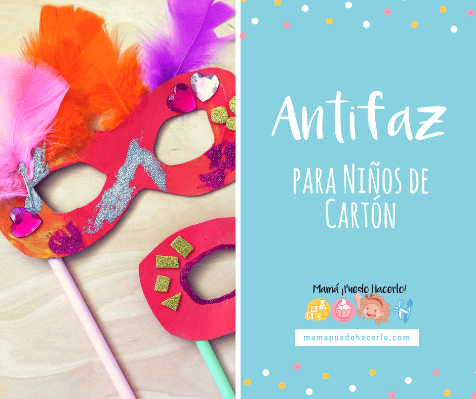 Antifaz para niños de cartón 
