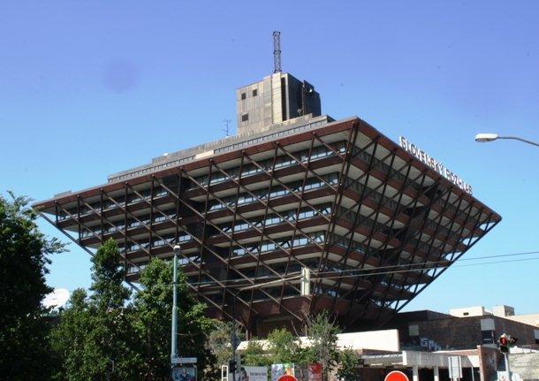 Eslovaca edificio de la radio, Bratislava, Eslovaquia 