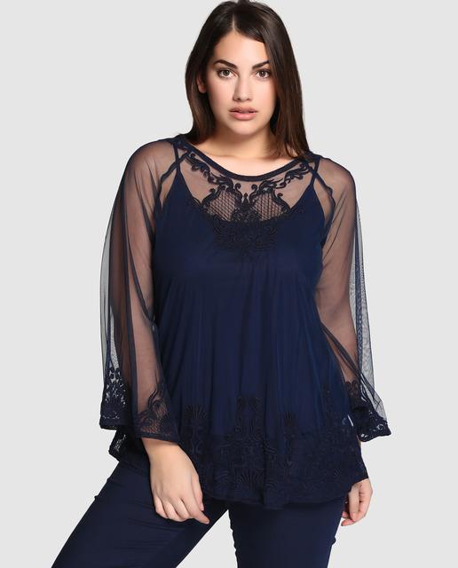 Outfit Couchel Primavera 2017 - blusas transparentes