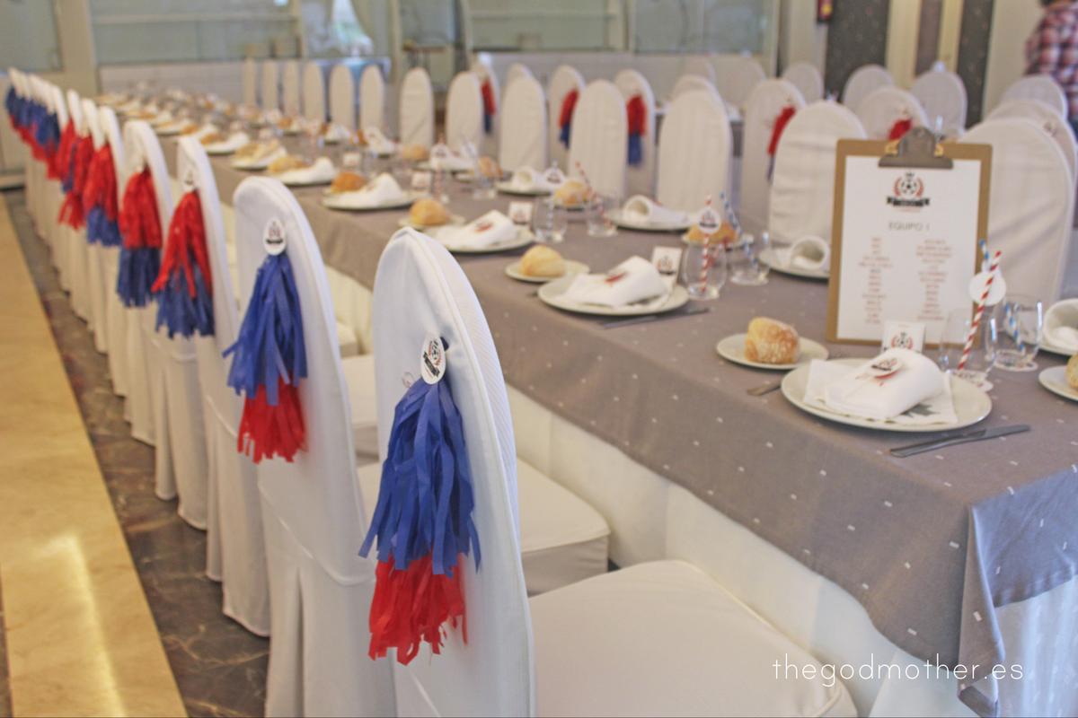 mesa dulce temática futbol - mesa dulce futbol vintage - mesa dulce barça 4