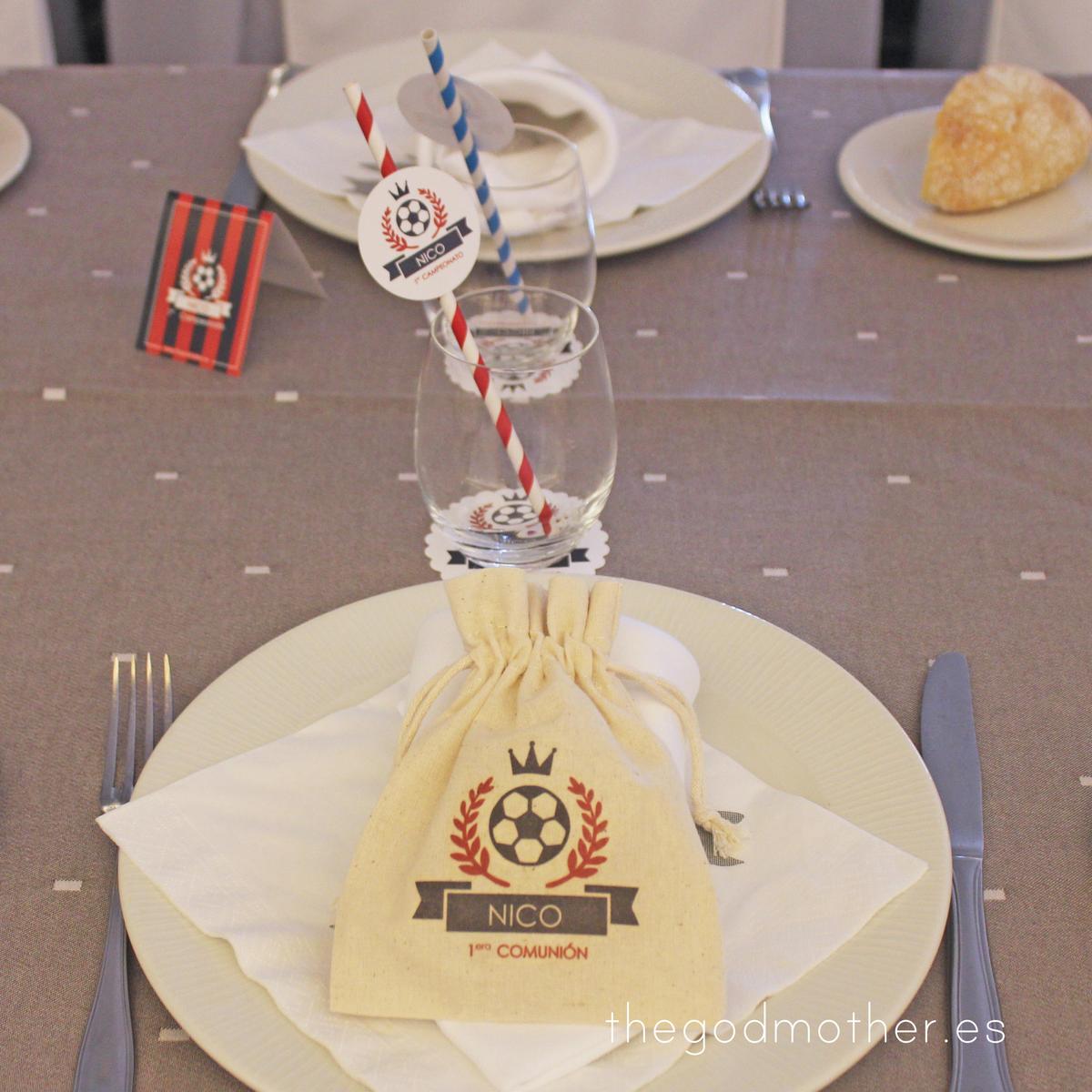 mesa dulce temática futbol - mesa dulce futbol vintage - mesa dulce barça 9