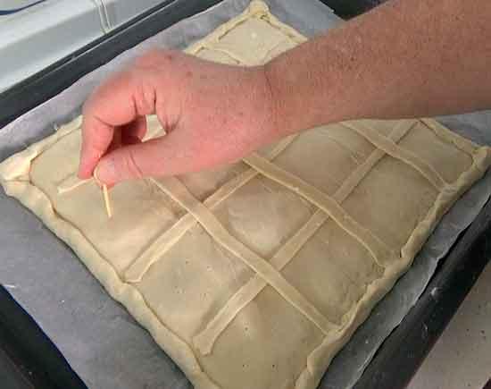 Empanada de jamón y queso