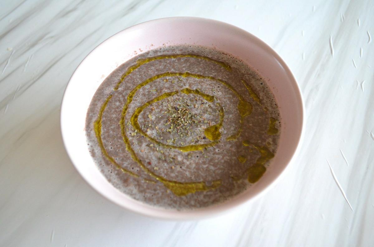 crema de champiñones vegana