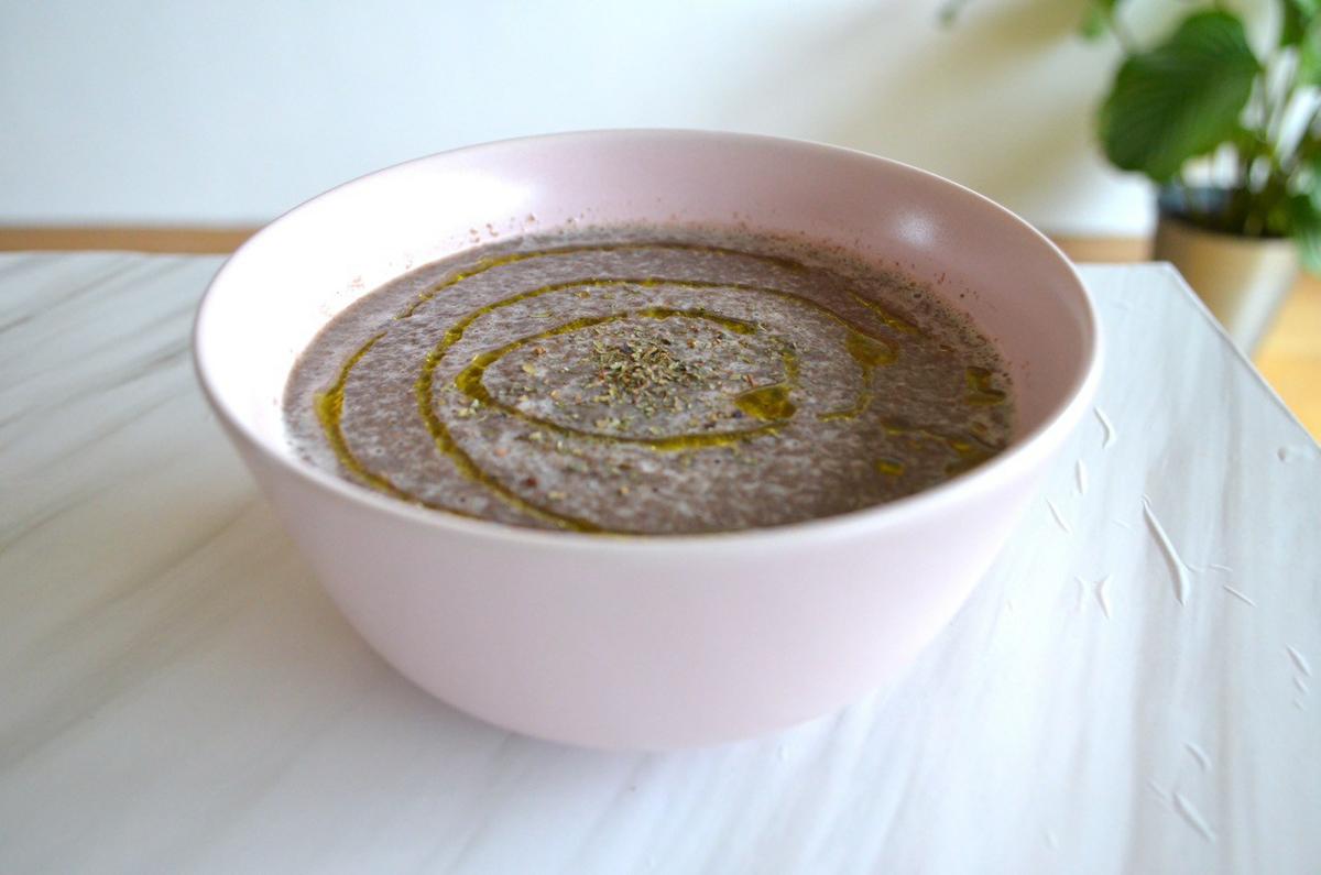 crema de champiñones vegana