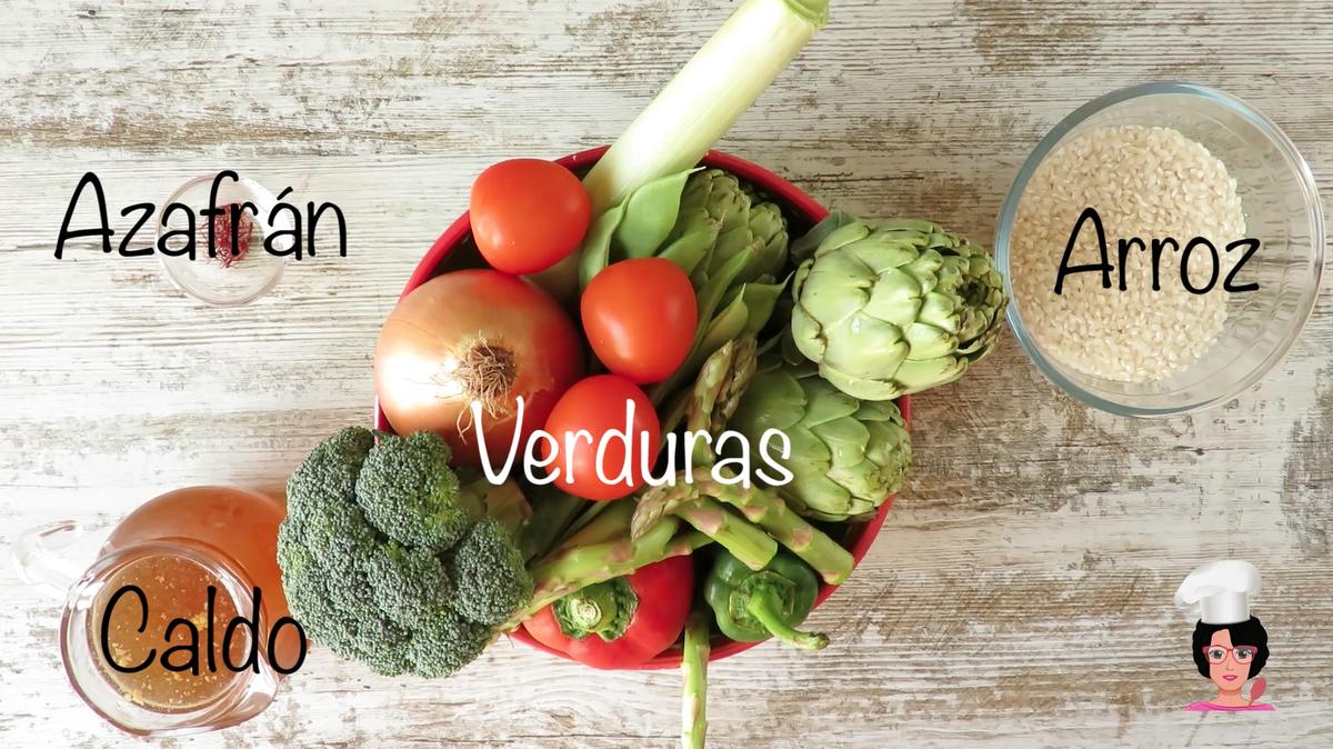 ingre paella verduras