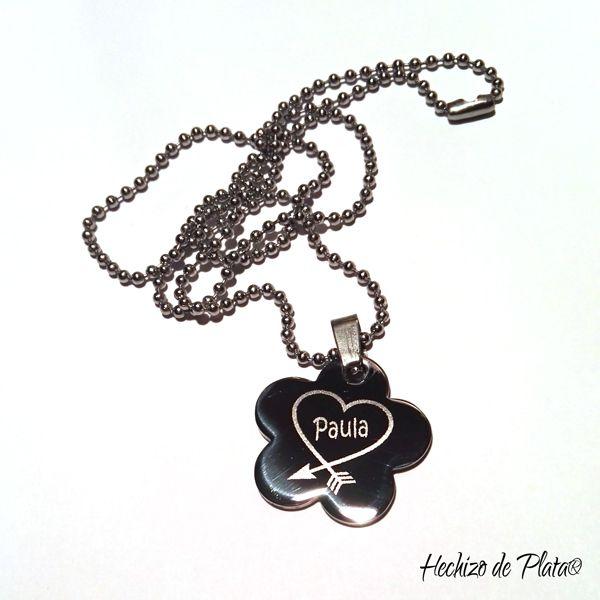 Colgante en acero para grabar de Hechizo de Plata Joyería