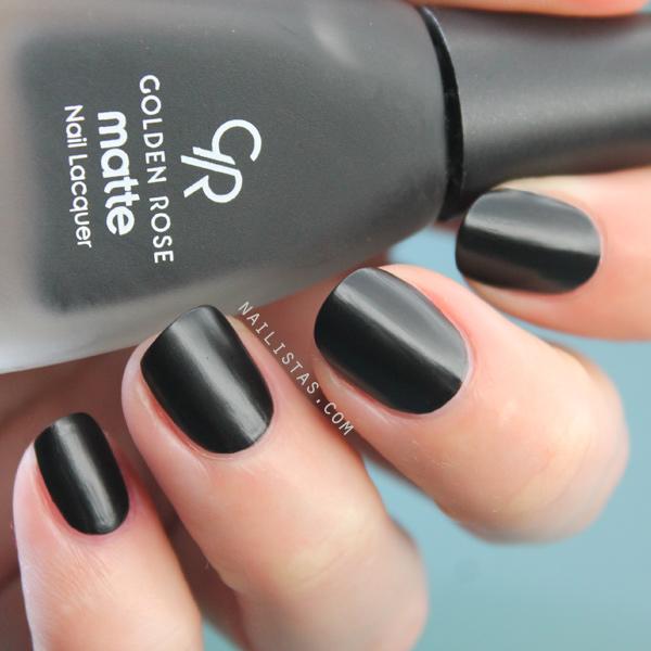 Matte Lacquer 12 Golden Rose Swatch