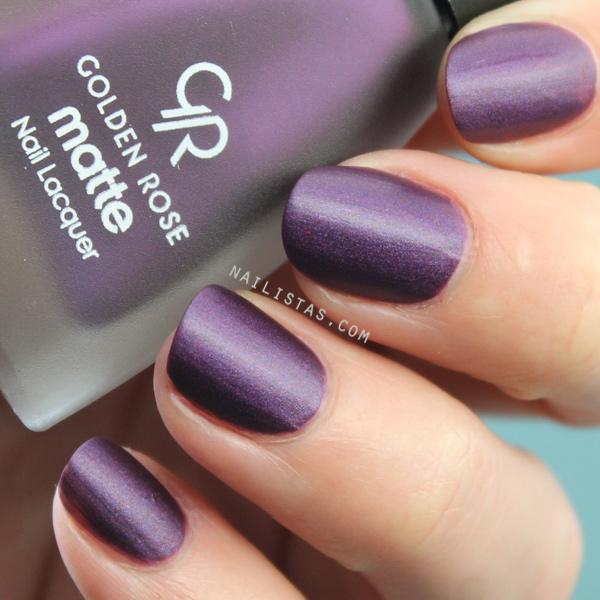 Matte Lacquer 14 Golden Rose Swatch