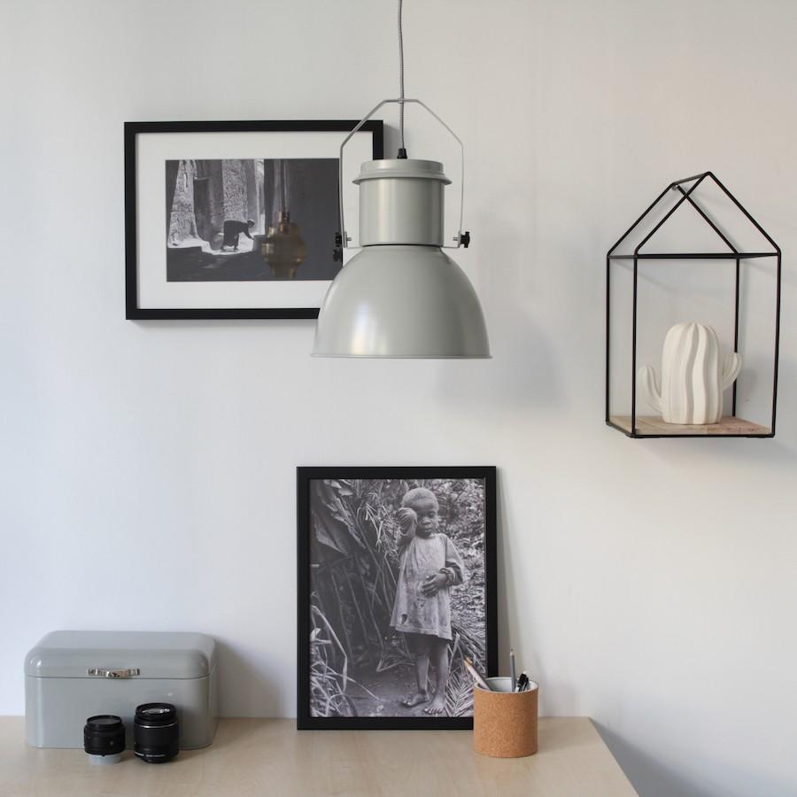 Mium lámpara de techo gris