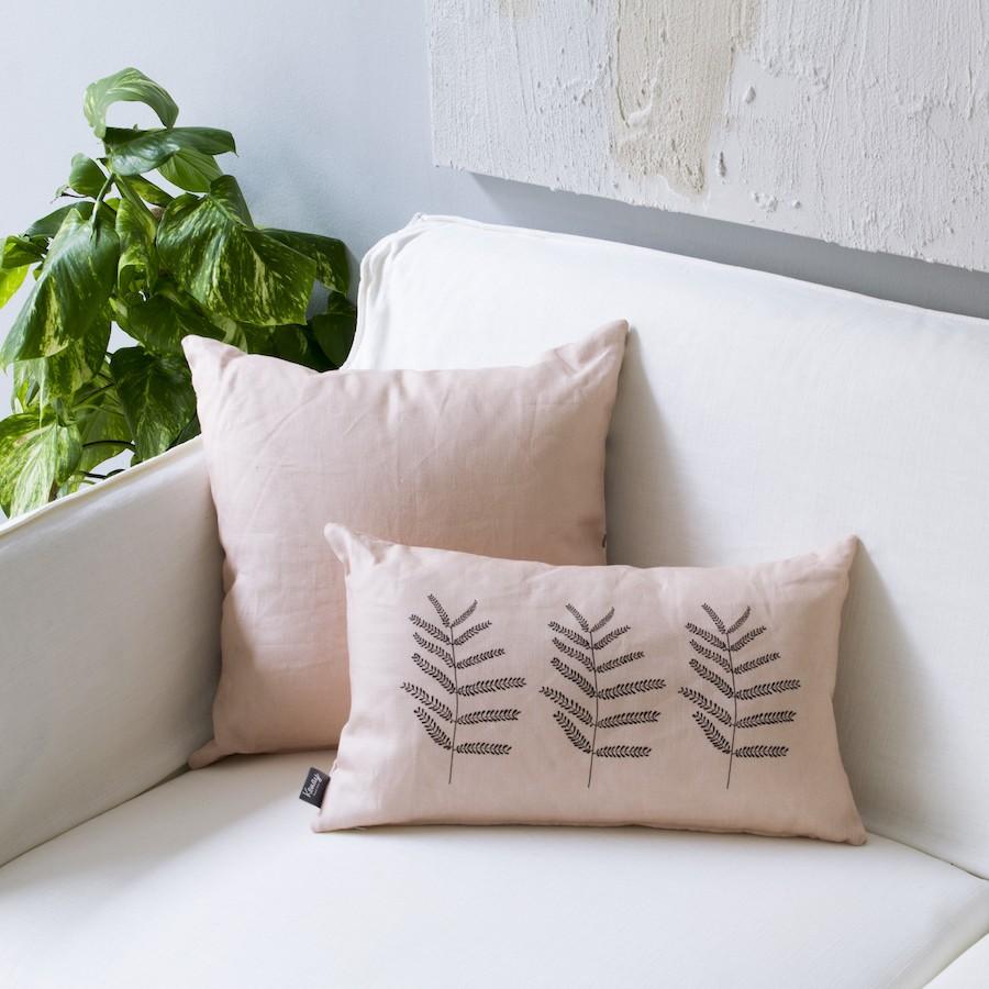 Botánica cojín 50x30 rosa