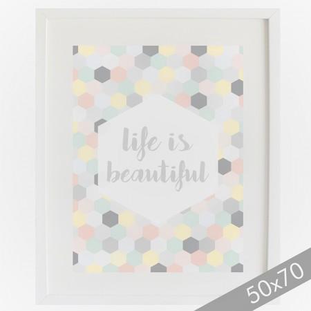 Lámina Life is beautiful XXL