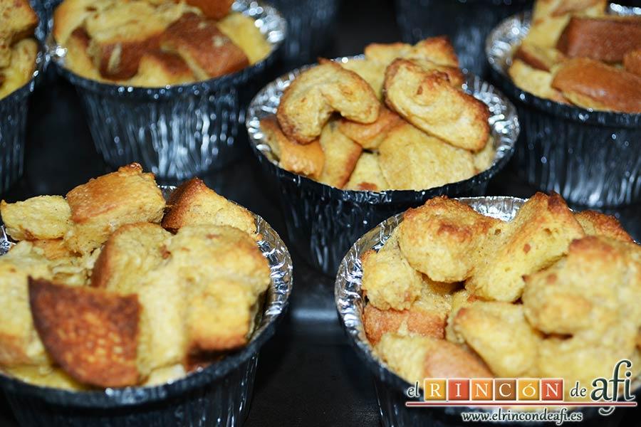 Tostadas francesas en taza, dejar atemperar