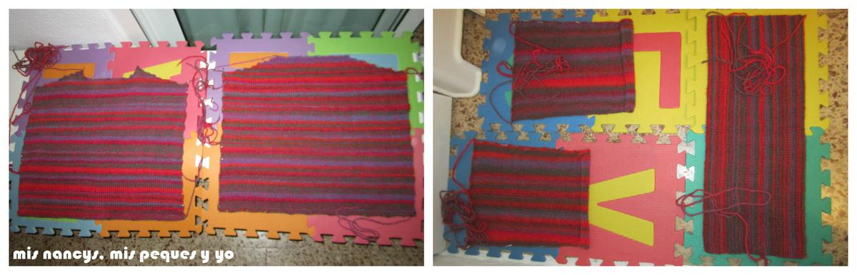 mis nancys, mis peques y yo, Tutorial DIY como bloquear un jersey de lana, dejar secar