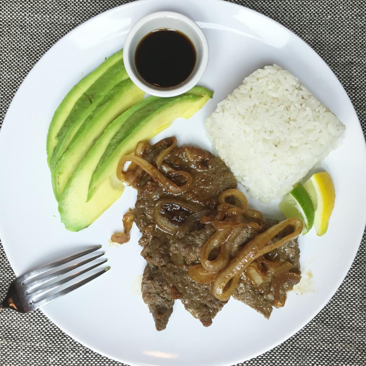 Receta de bistec con sabor oriental.