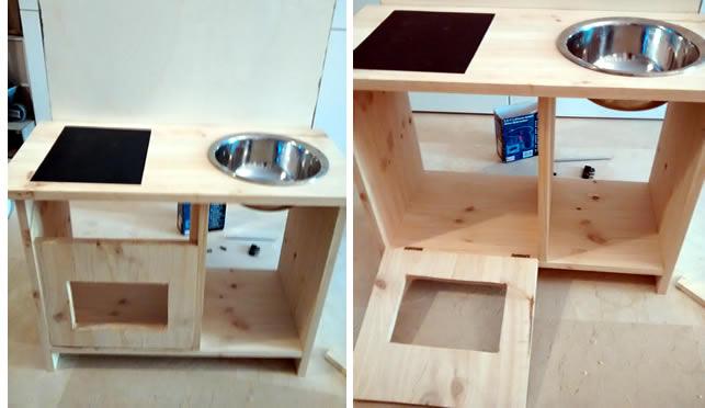 cocina de juguete de madera