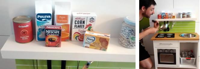 cocina de juguete de madera
