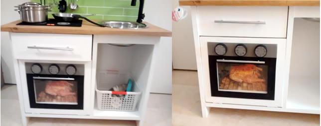 cocina de juguete de madera