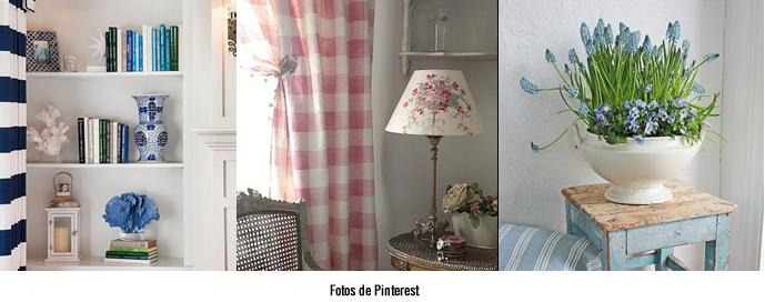 detalles estilo romántico, country y náutico