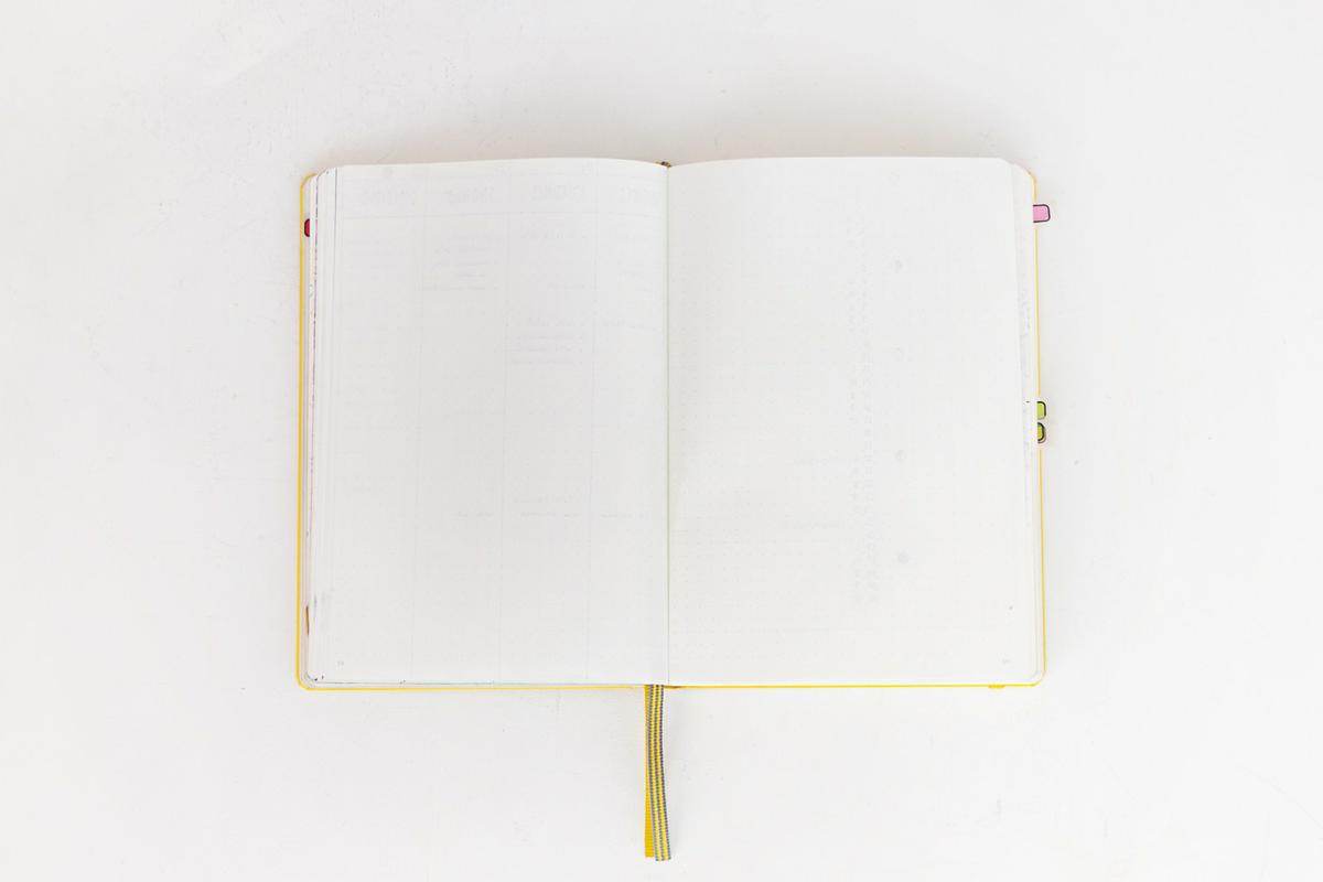Organización del mes en el Bullet Journal, visto en "I am a Mess Blog"