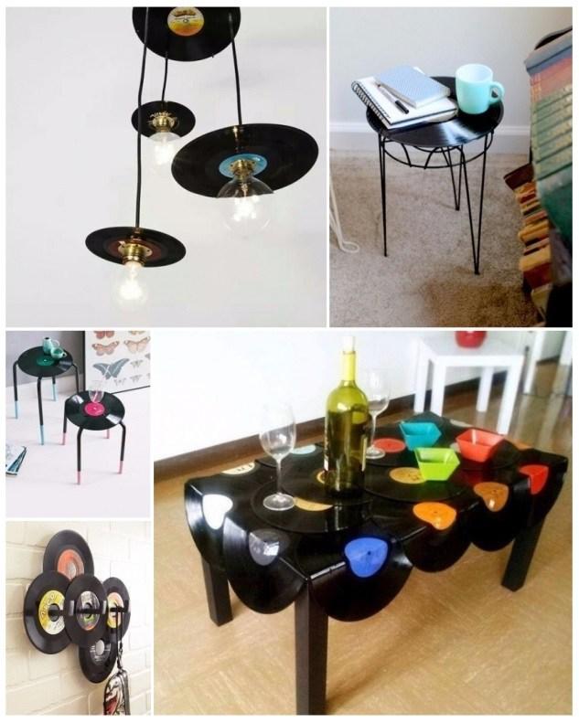 como decorar una recamara con discos