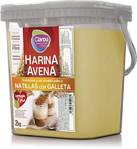 Clarou - Harina de avena - 2kg - Natillas y galleta