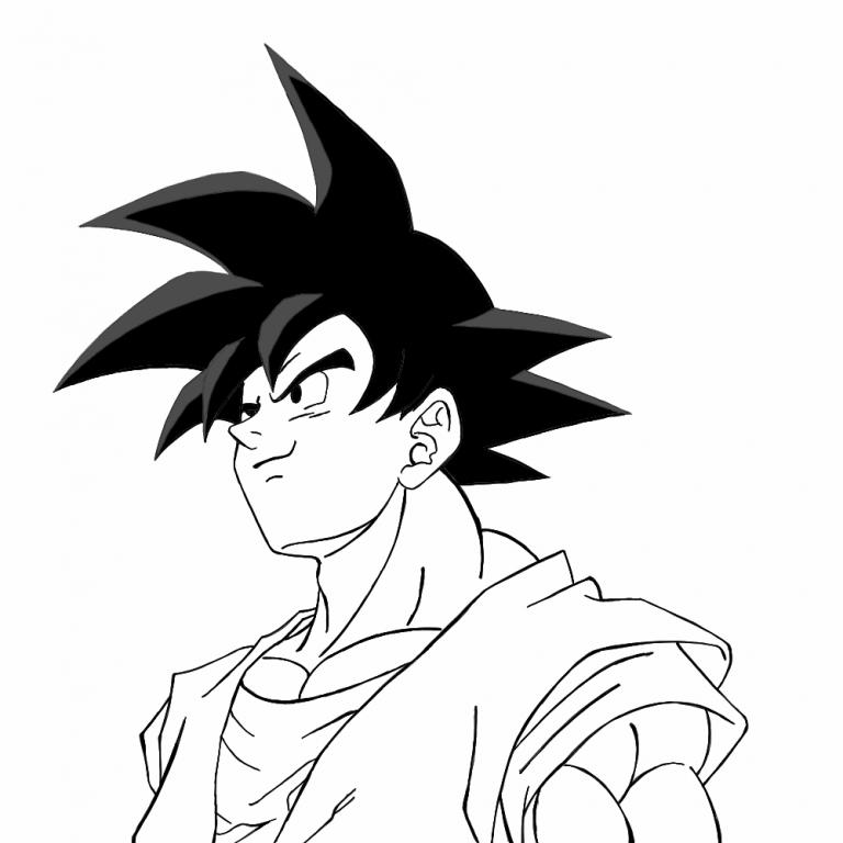 Grande Goku Para Dibujar