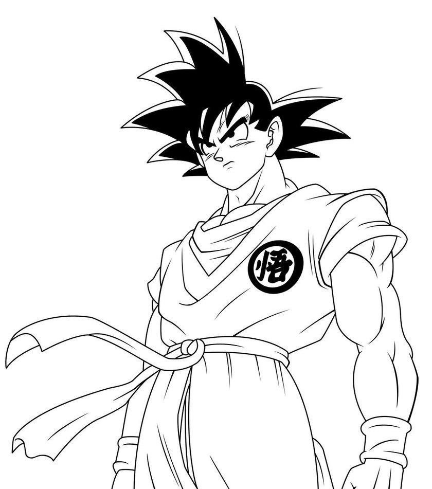 Goku Para Colorear Dragon Ball