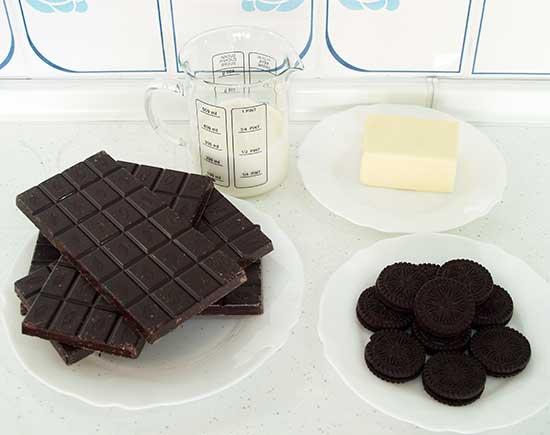 Tarta oreo de chocolate