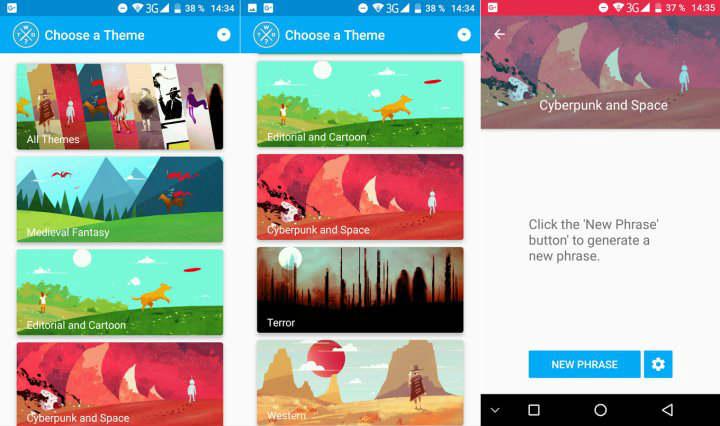 que puedo dibujar what to draw app para dar ideas sugerencias brainstorming de ideas para ilustrar dibujar o pintar programa aplicación para Android