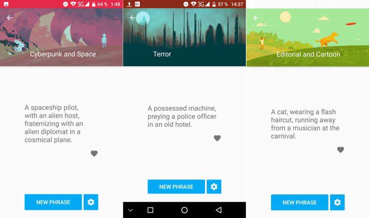 que puedo dibujar what to draw app para dar ideas sugerencias brainstorming de ideas para ilustrar dibujar o pintar programa aplicación para Android