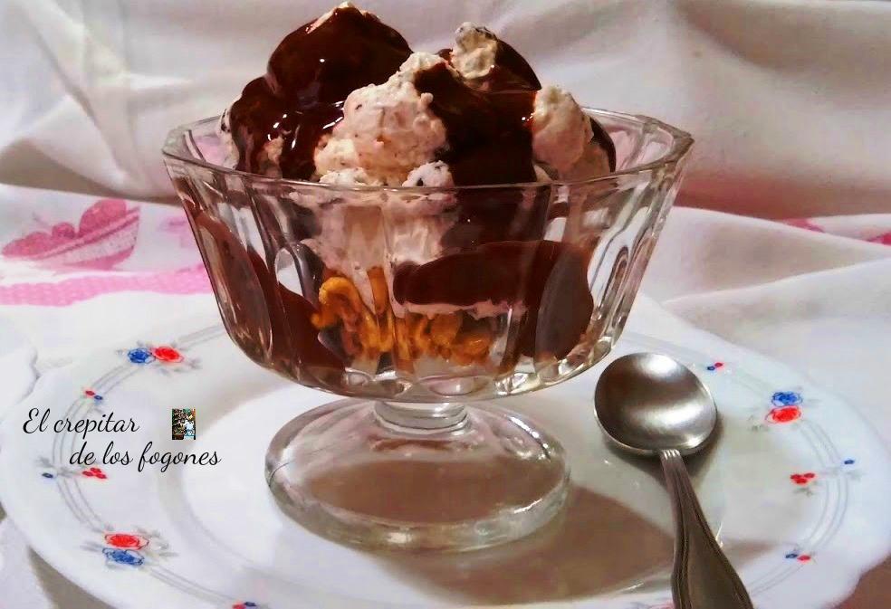 postre crujiente de after eight