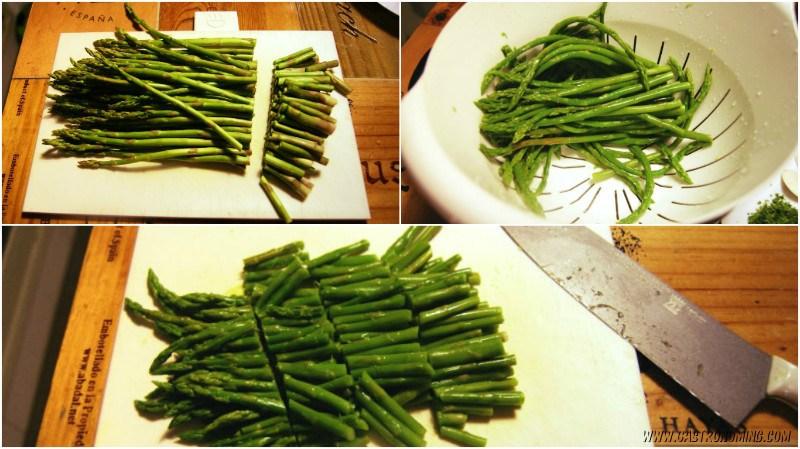 revuelto de trigueros y champiñones