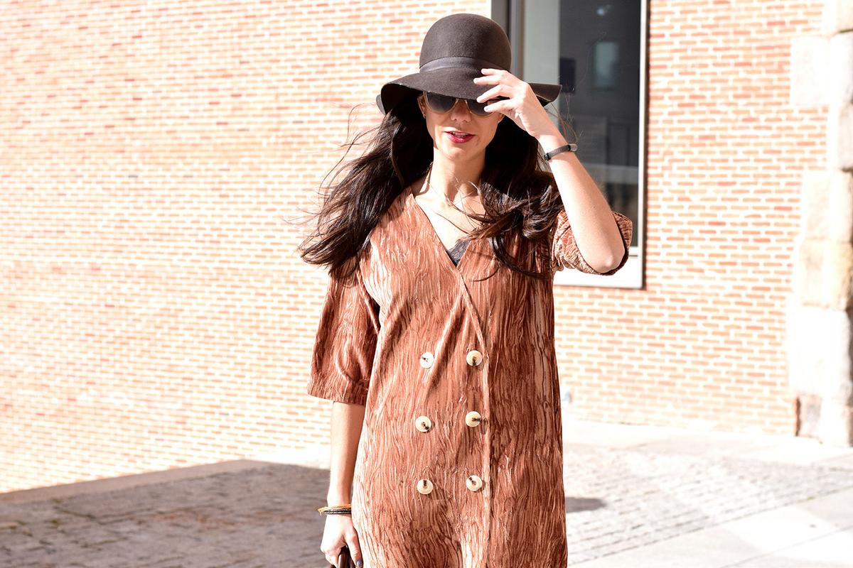 vestido de terciopelo moda