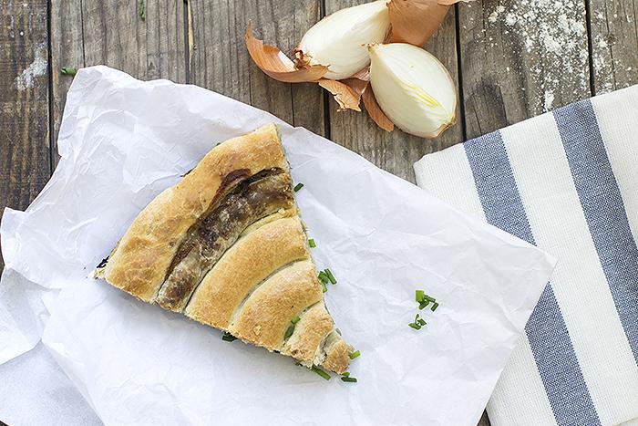 Empanada griega de puerros
