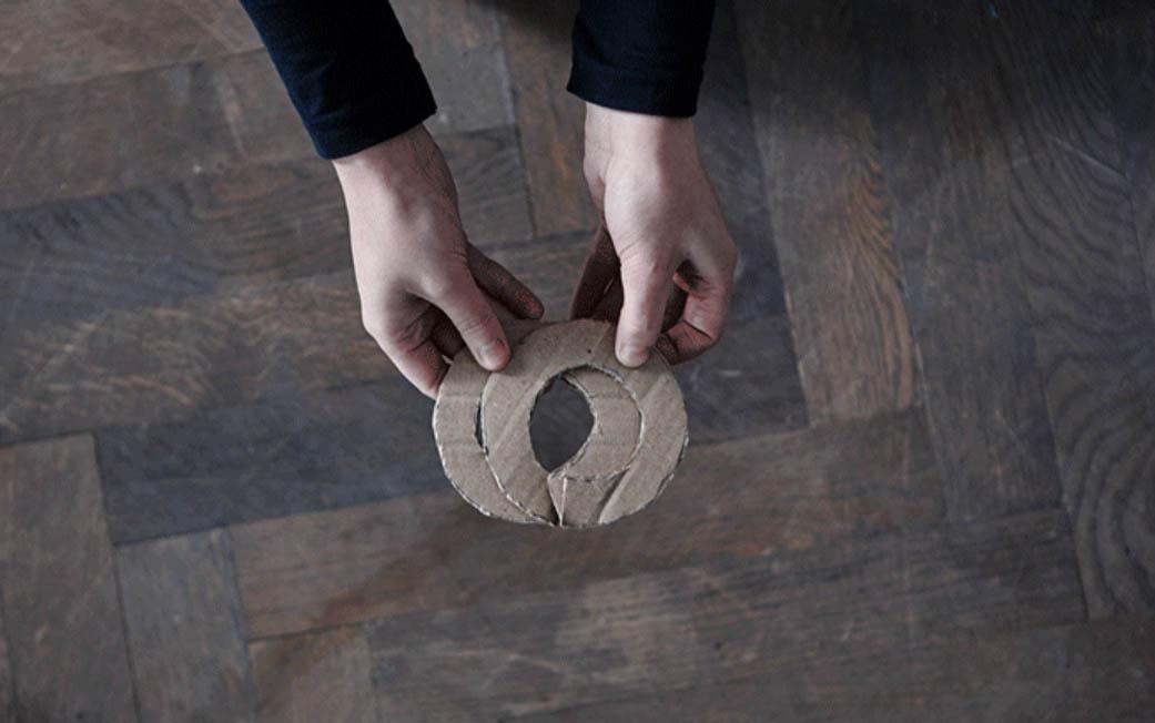 pompones de lana con carton