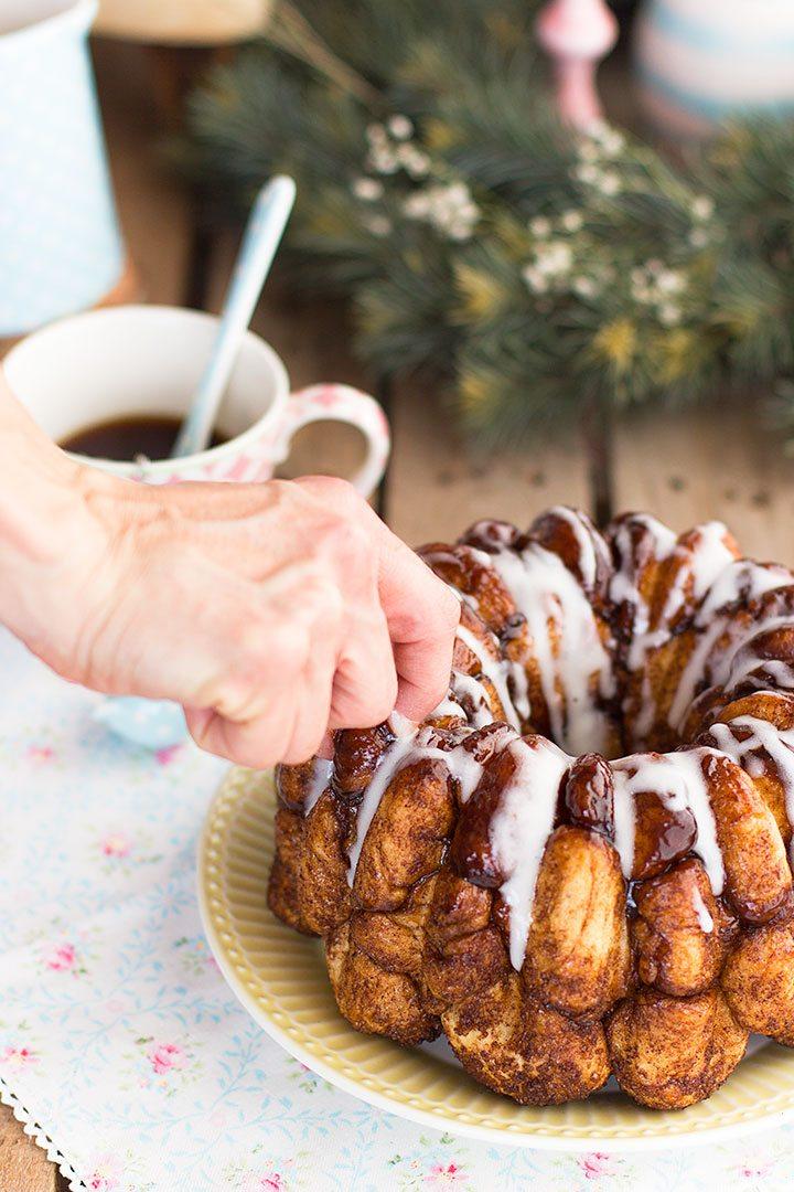 Monkey Bread Bollo de canela a trocitos