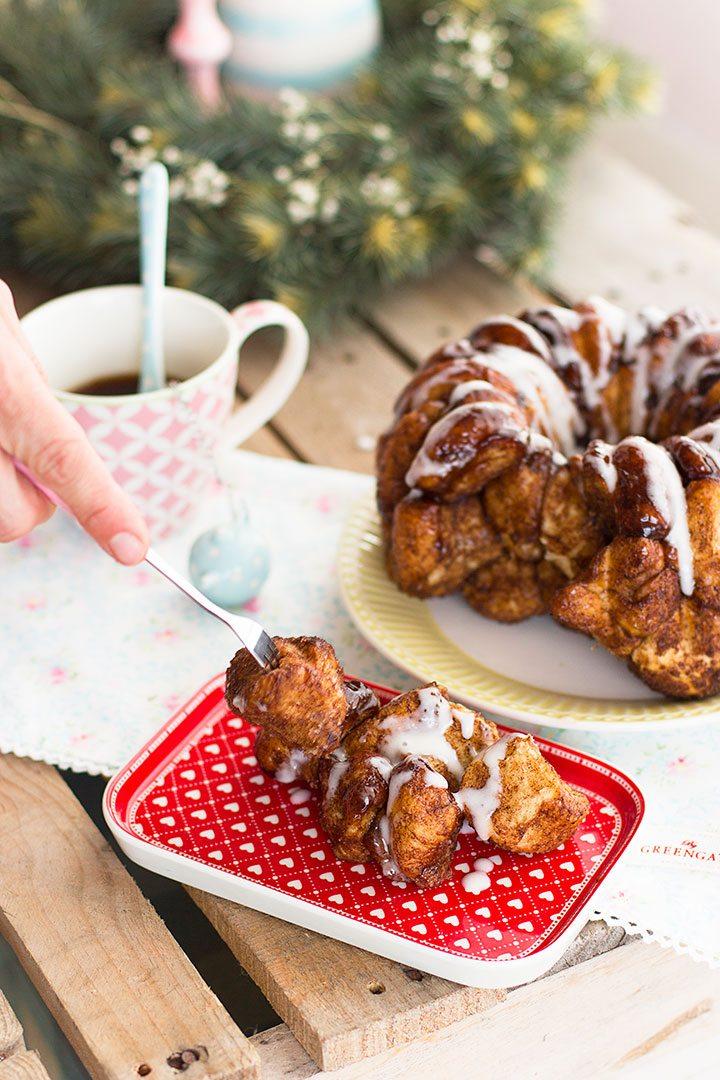 Monkey Bread Bollo de canela a trocitos