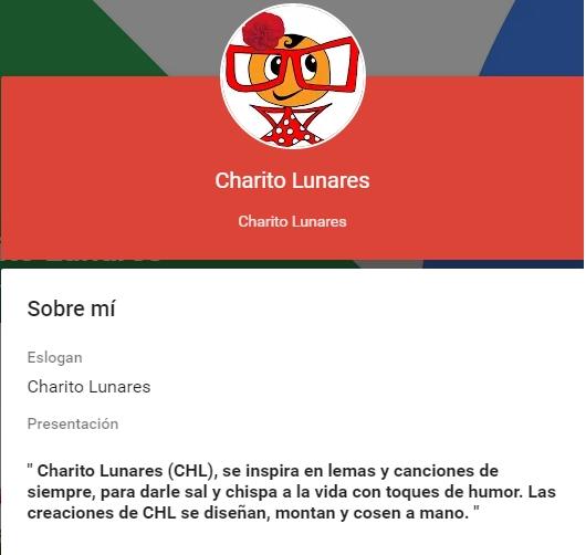 Perfil de Google+ de Charito Lunares