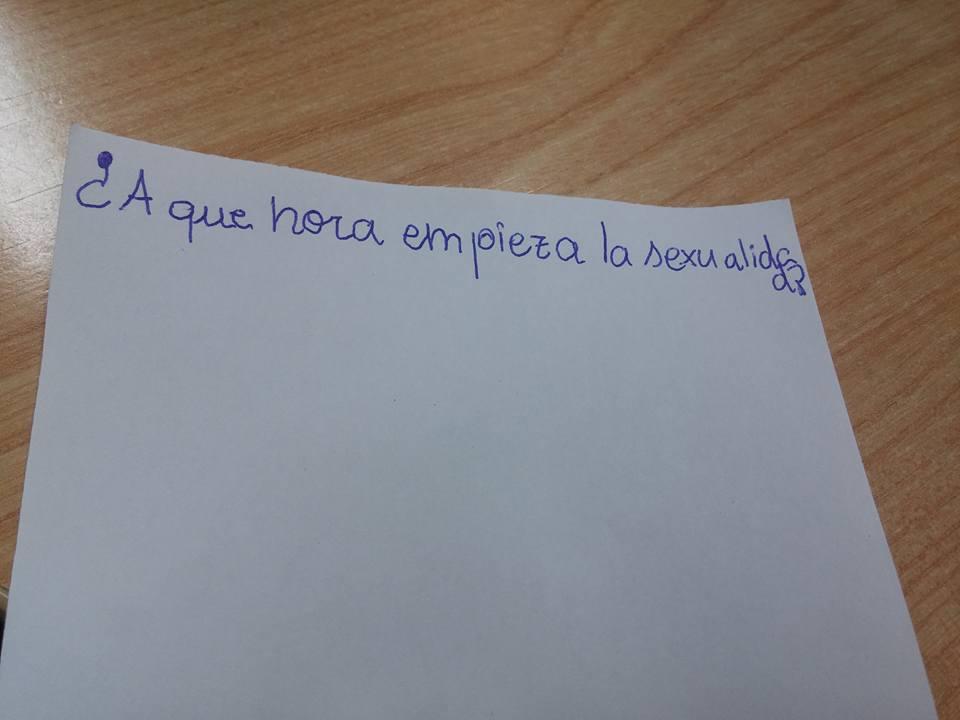 pregunta a que hora empieza la sexualidad