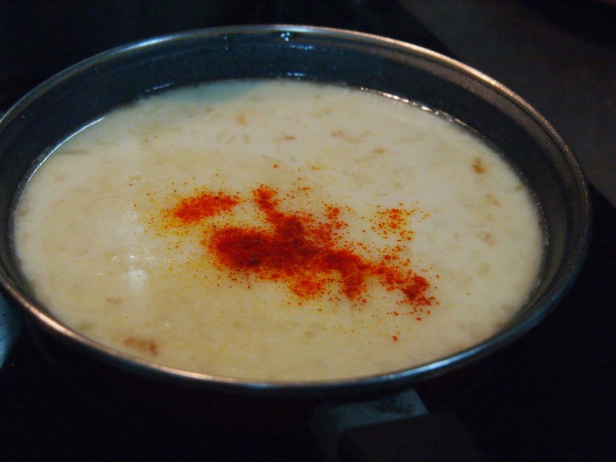 Sopa de mejillones con quinoa