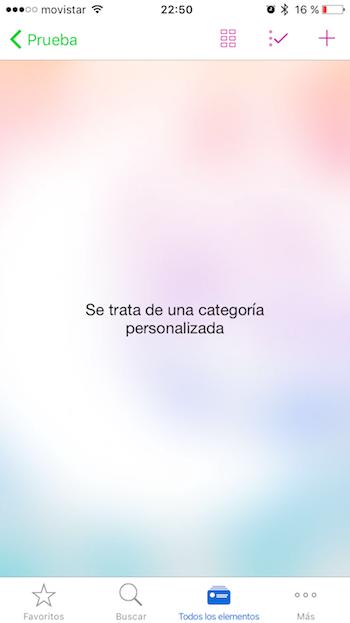 onesafe categorias personalizadas