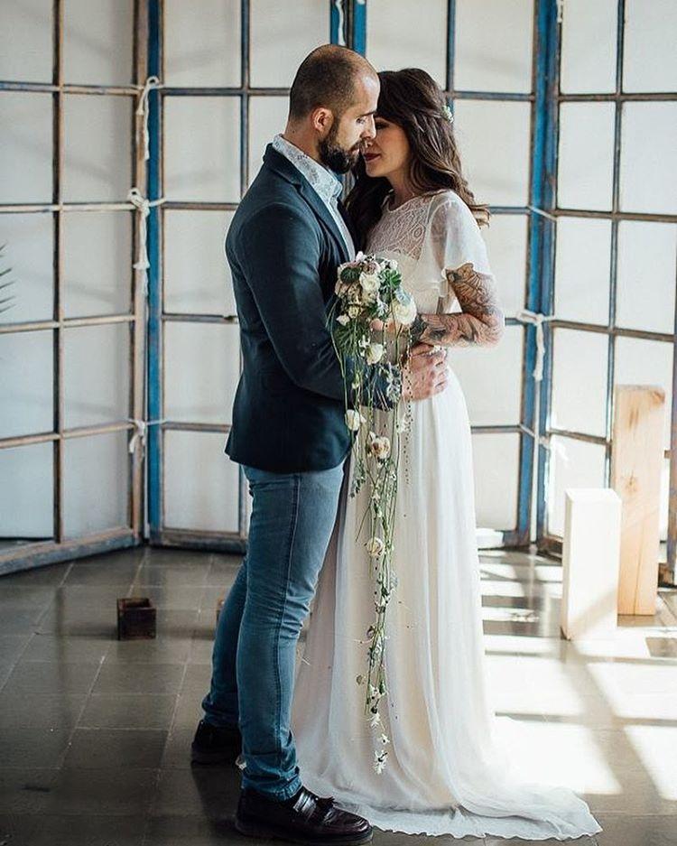 Ramos de novia en cascada