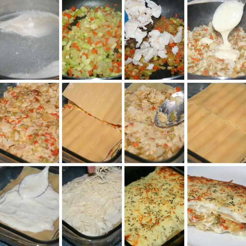 receta lasaña de pescado
