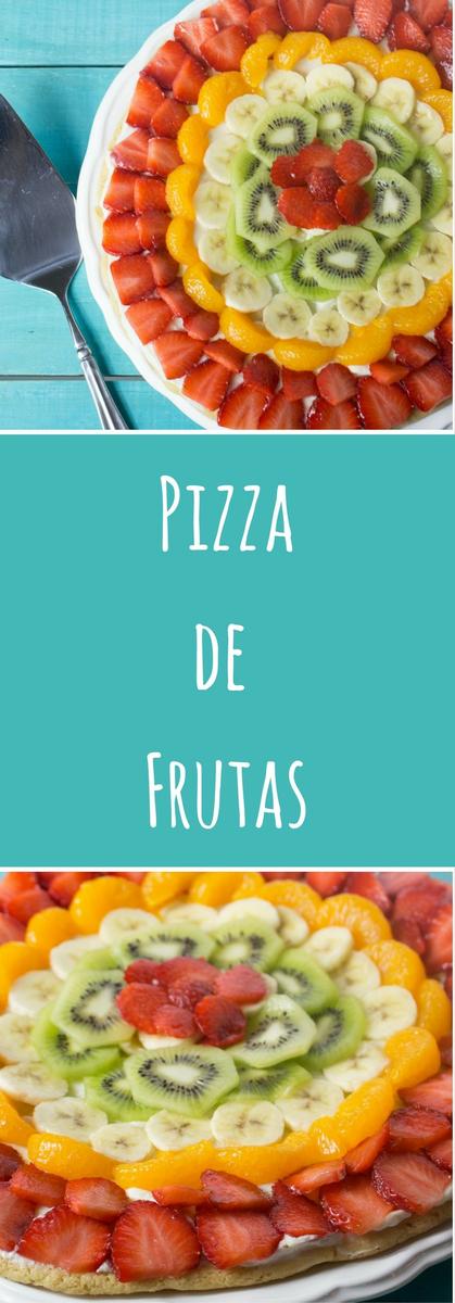 Receta de Pizza o Tarta de Frutas. Ensalpicadas.com