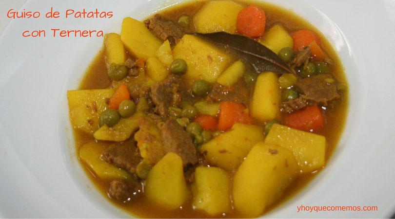 guiso de patatas con ternera en olla rapida