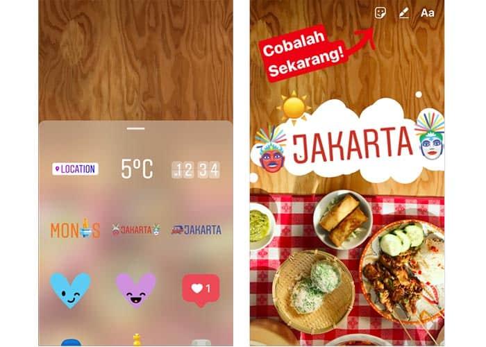 Instagram y los Geostickers