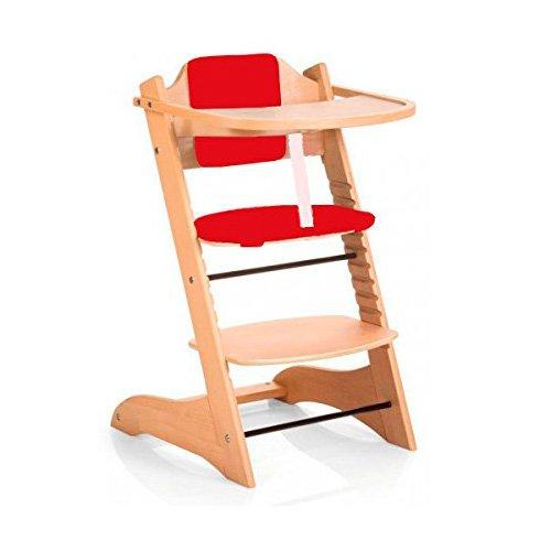 Star Ibaby Evo - Trona plegable evolutiva, color rojo